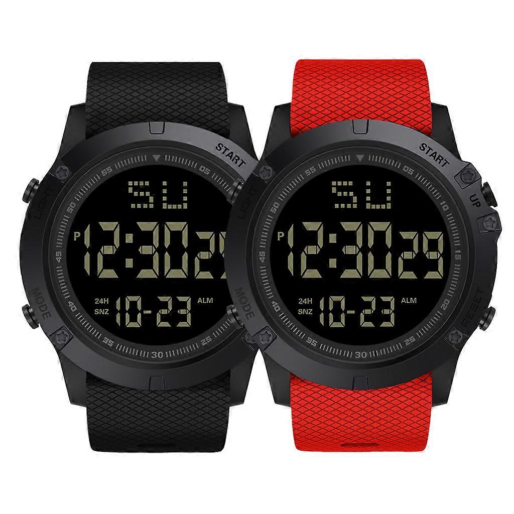 Reloj deportivo digital resistente al agua Reloj de pulsera con retroiluminación LED táctico militar para hombre