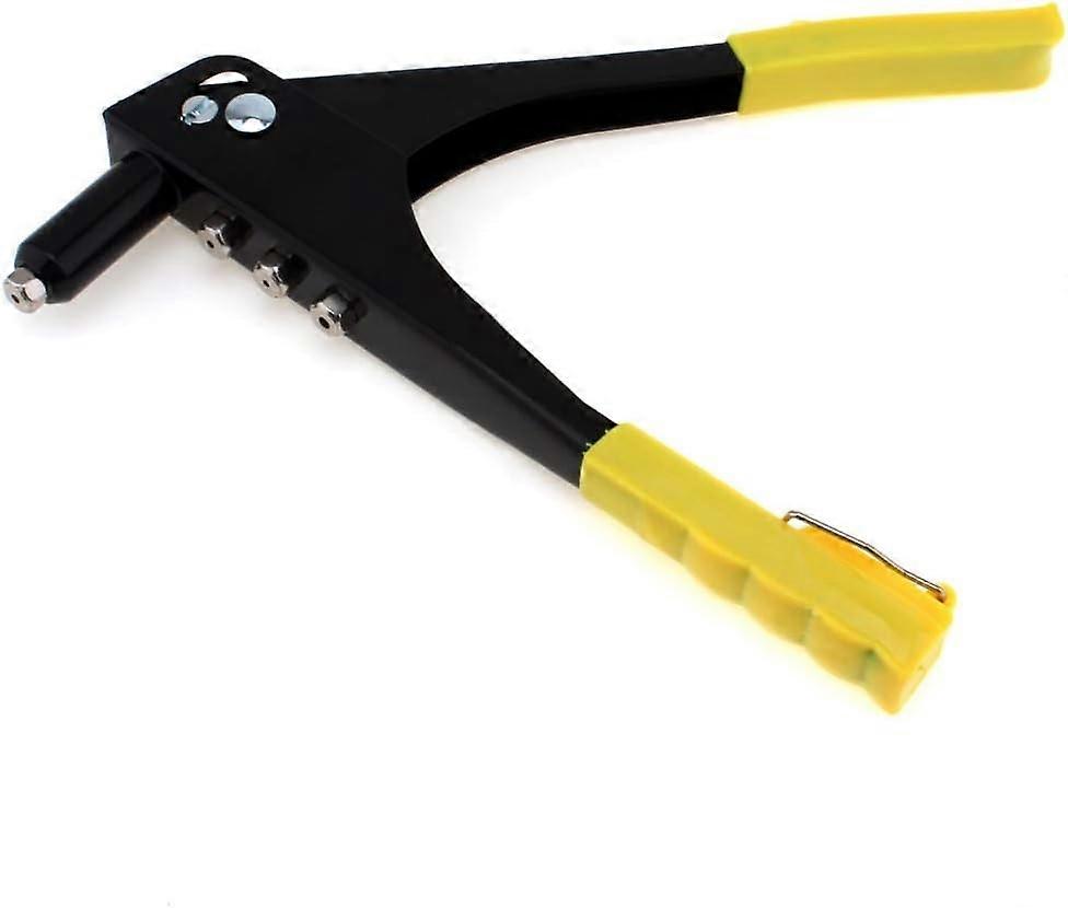 Professional-level Stainless Steel Manual Double Handle Rivet Pull Willow Cap Metal Woodworking Pulls Rivet Hand Tools Hand Rivet (Color : Yellow)