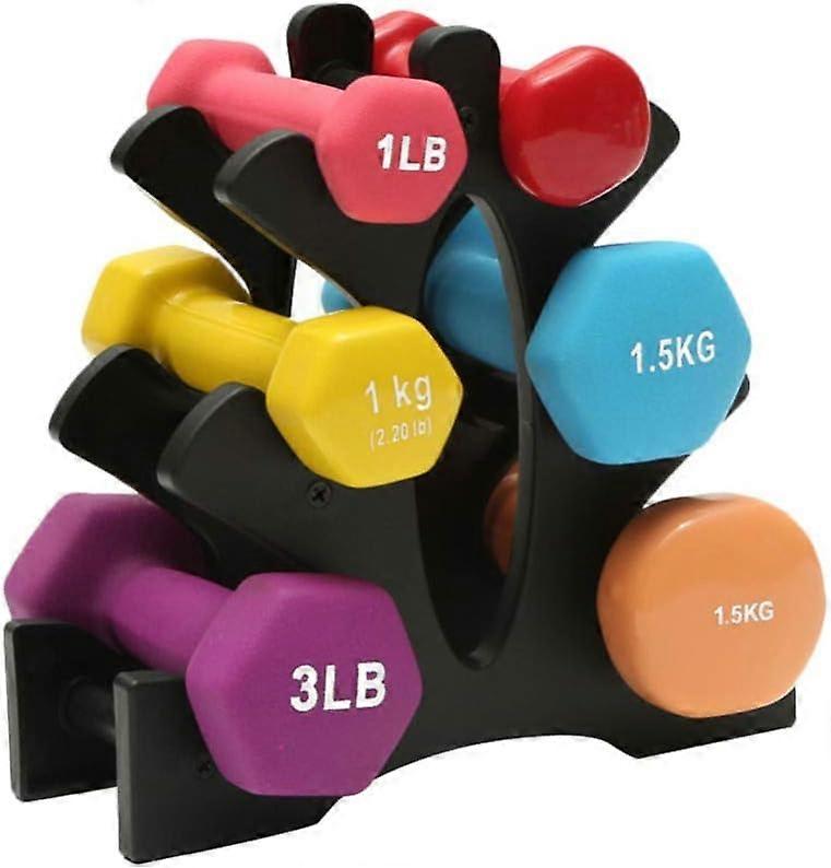Dumbbell Rack Stand only 3 Tier Dumbbell Bracket Free Weight Stand for Home Gym Organization Max Load 35 lbs (Without Dumbbells) (A)