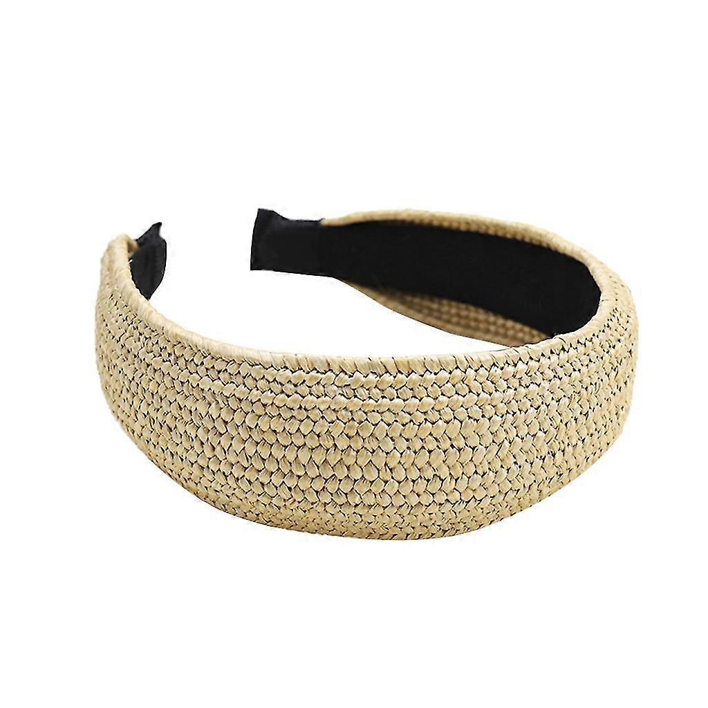 Woman's Headscarf Hand Twisted Headscarf With Lafite Straw Hat Style