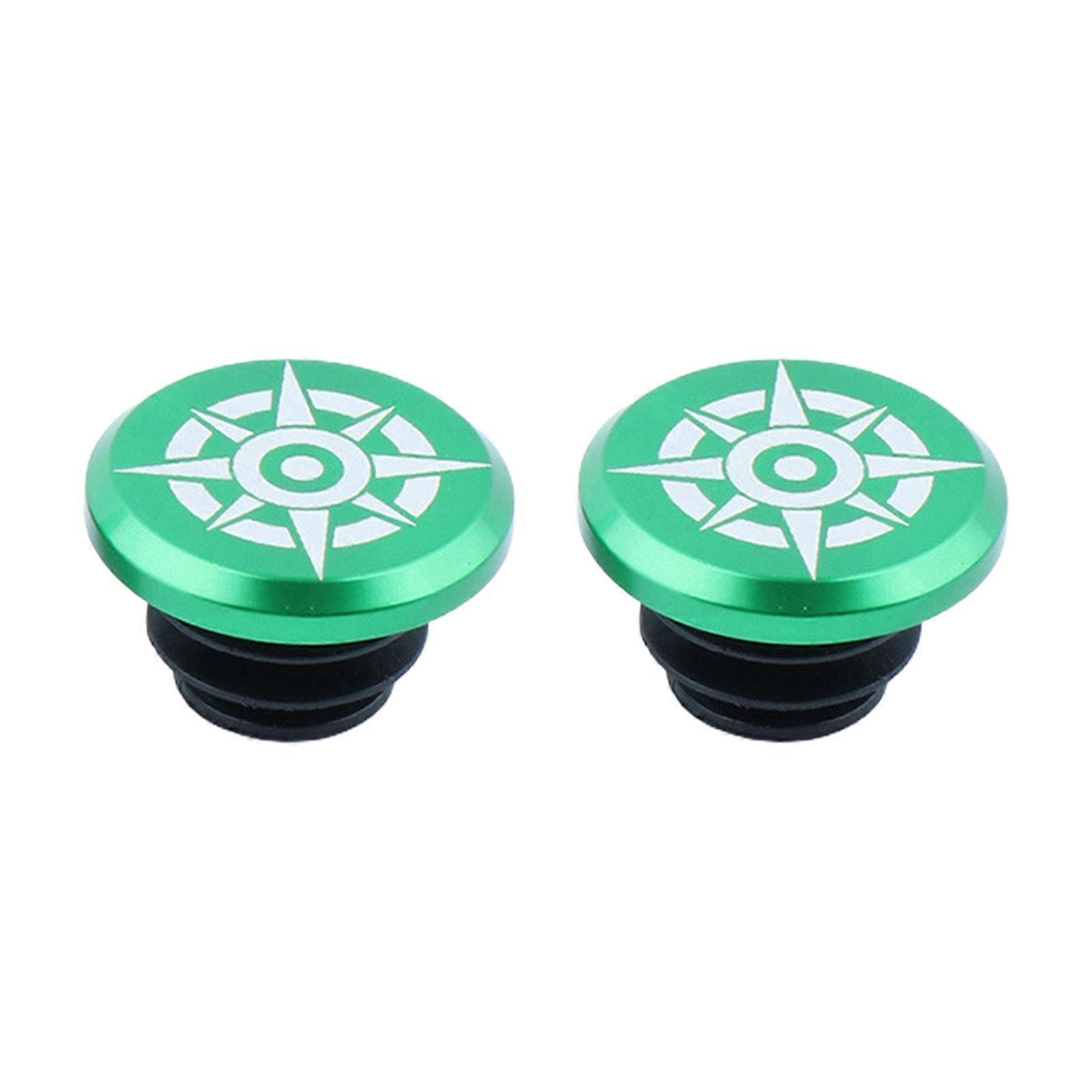 Kaesi 1Pair Bicycle Handle Plug Corrosion Resistance Shock Absorption Fixie Gear Bike Handlebar Grips End Caps for Racing Bike