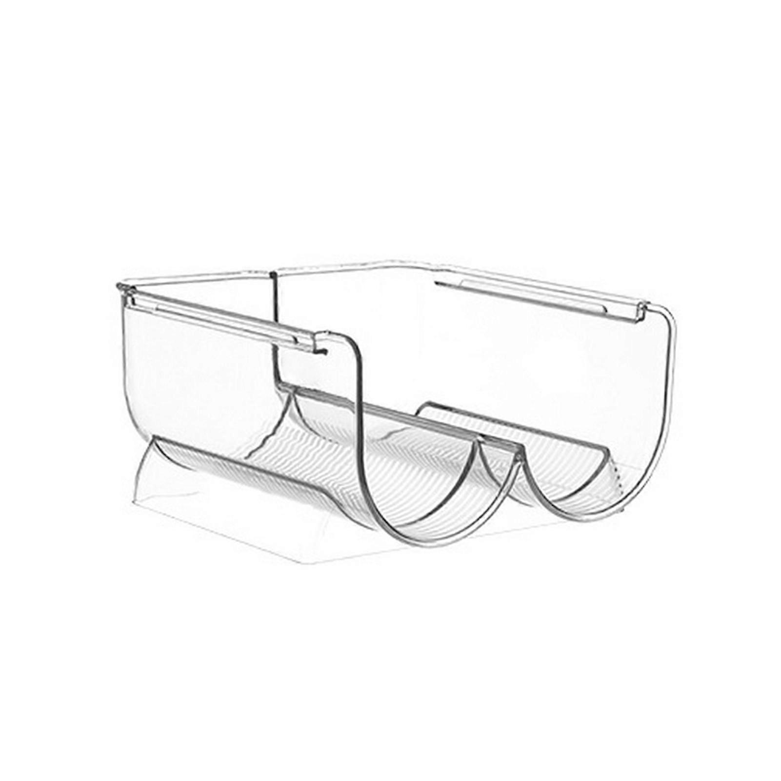 Stackable Wine Rack Refrigerator Cabinet Pantry Countertop Plastic 2/3 Wine Champagne Beer Bottles Display Holder Organizer