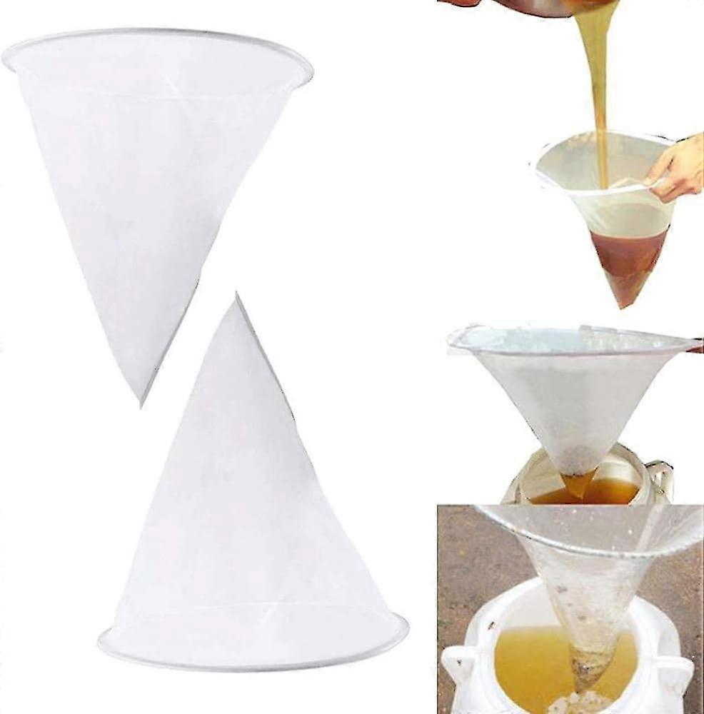2 Pcs Honey Filter Strainer Net,honey Filter Cone Net Beekeeping Honey Filter For Honey Extraction And Filter