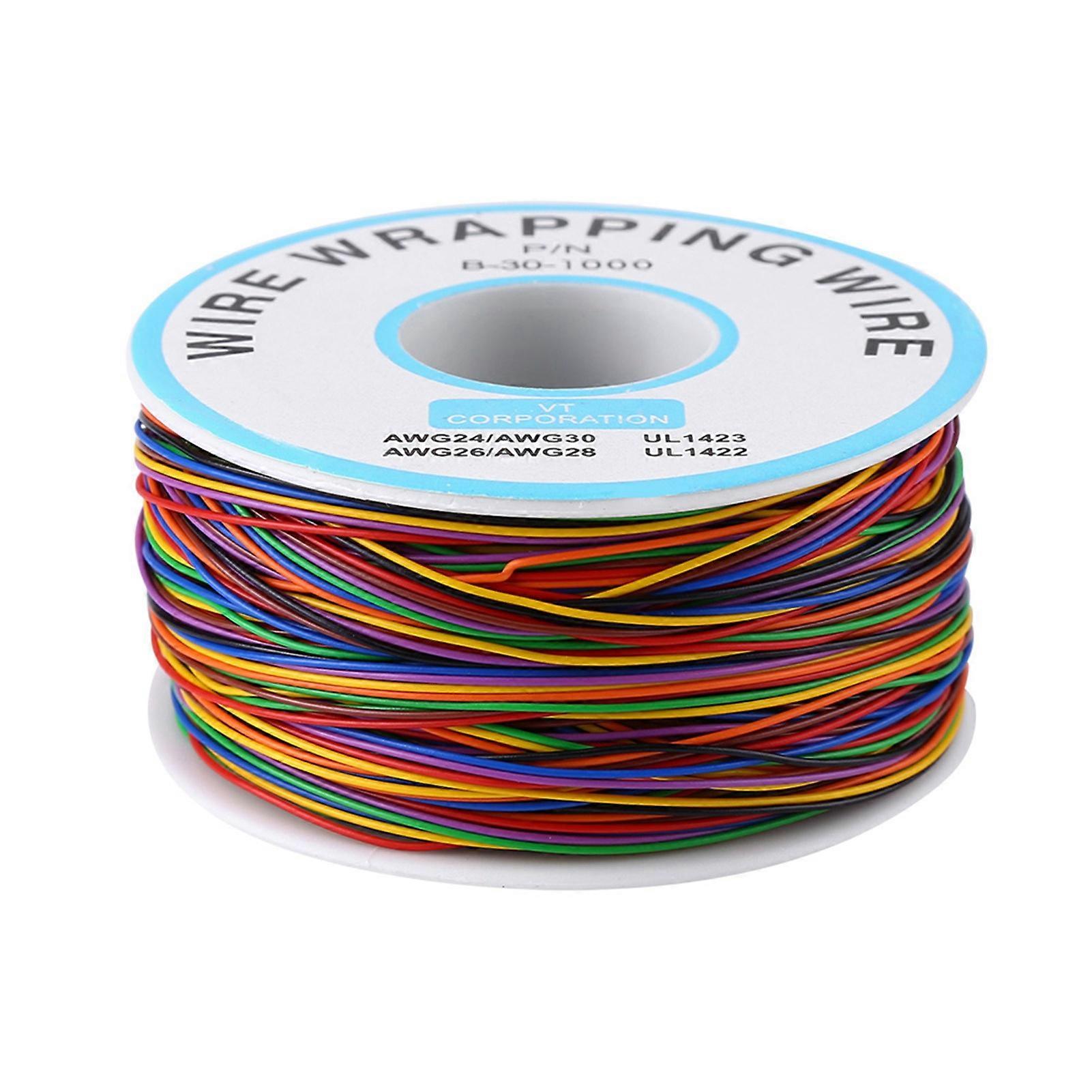 Colorful P/N B?30?1000 250M 8?Wire Colored Insulation Wrapping Copper Test Cable