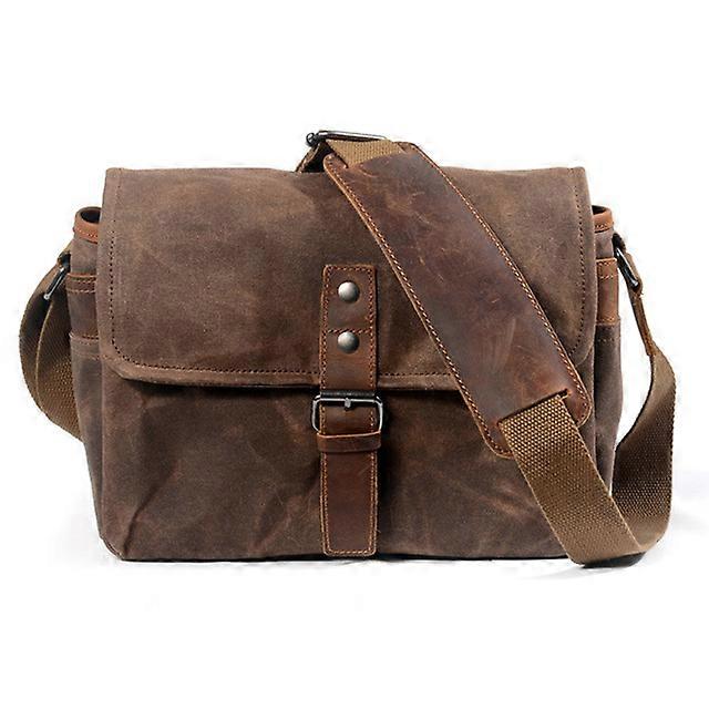 Retro Waterproof Camera Bag Photography Packages Dslr Shoulder Sling Case for Sony Nikon Canon Canvas Mini Single Messenger Me