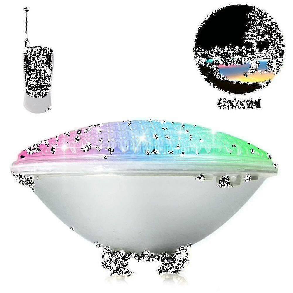 Led Pool Lighting, 18w Par56 Rgb Swimming Pool Light. Underwater Spotlight With Remote Control Pool Lighting, 12v Ac / Dc Ip68 Waterproof Pool Lamp Fe