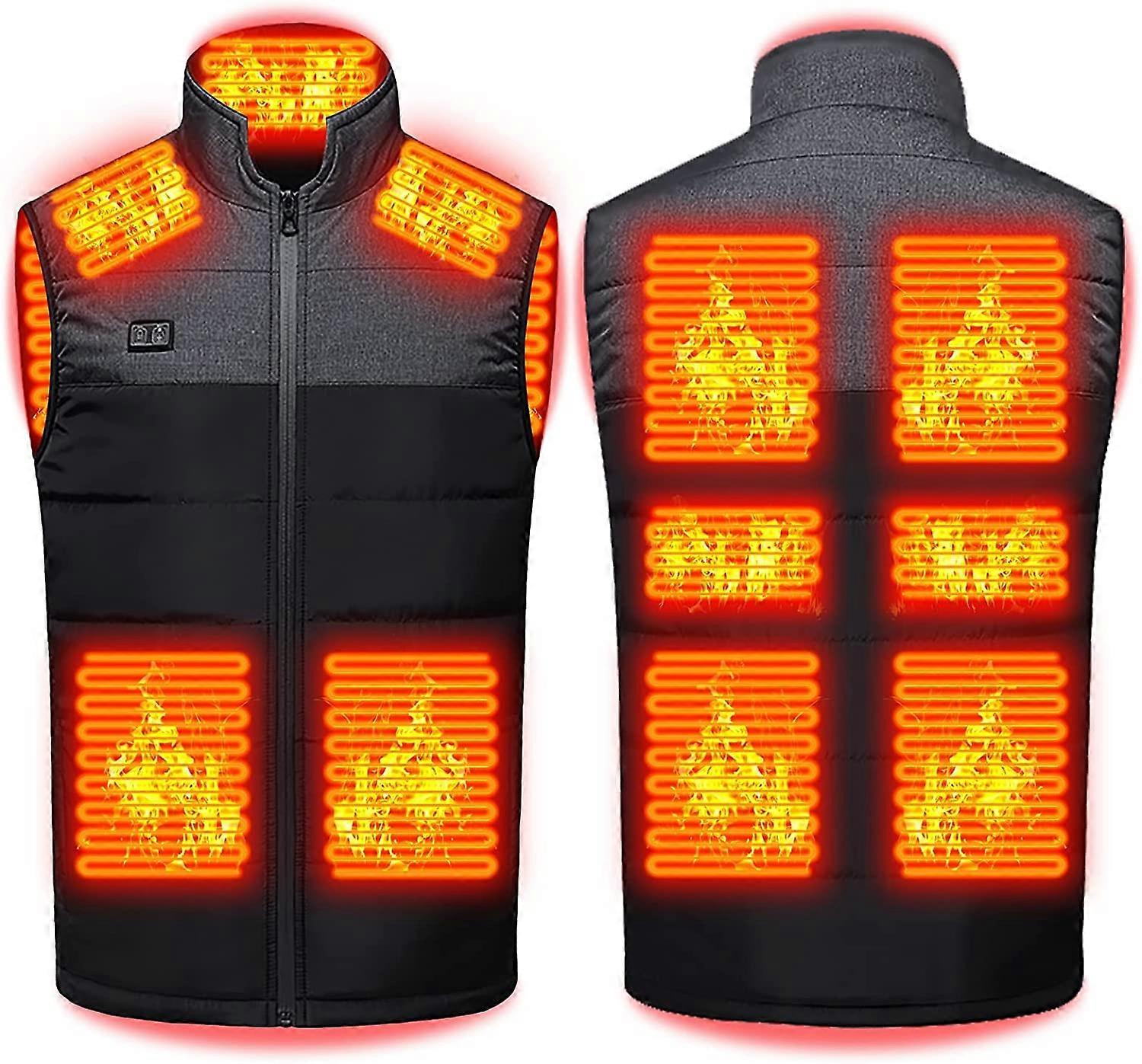 Heated Vest for Men Women USB Electric Rechargeable Jacket 11 Heating Warming Vests for Fishing Hunting