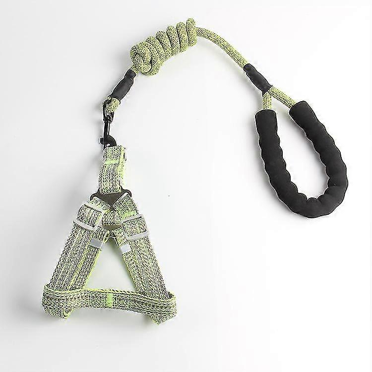 ペットハーネスネックカラー快適なチェストストラップ調節可能なトラクションロープリーシュ子犬120 /2.0cm