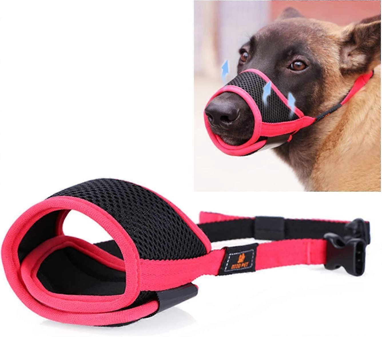 Dog Muzzle, Muzzle, Dog Muzzle With Adjustable Buckle Soft Breathable Fabric Dog Muzzle Prevent Biting Barking And Eating For Small Medium Large Dogs