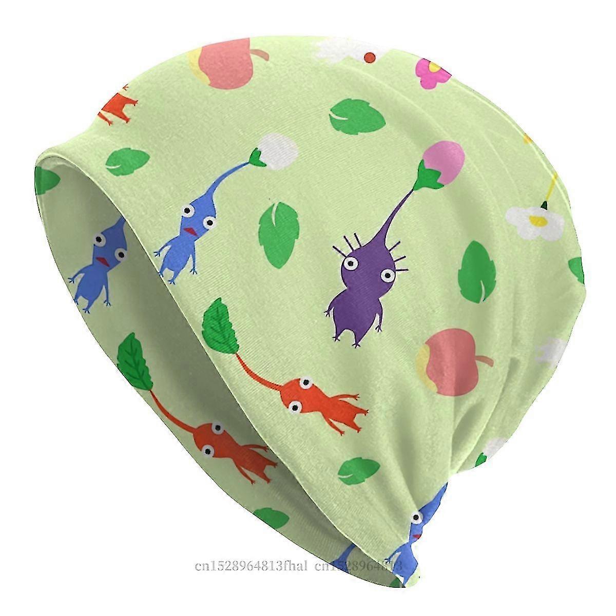 قبعة لطيف Pikmin نمط قبعات الموضة للرجال النساء الجماجم بيني قبعات التزلج القطن بونيه القبعات