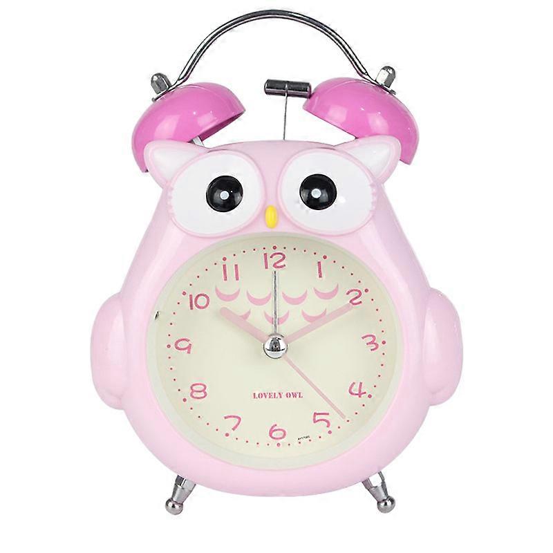 Cartoon Owl Mute Alarm Clock Digital Wake Up Table Clock Bedroom Quartz Alarm Clock With Night Light