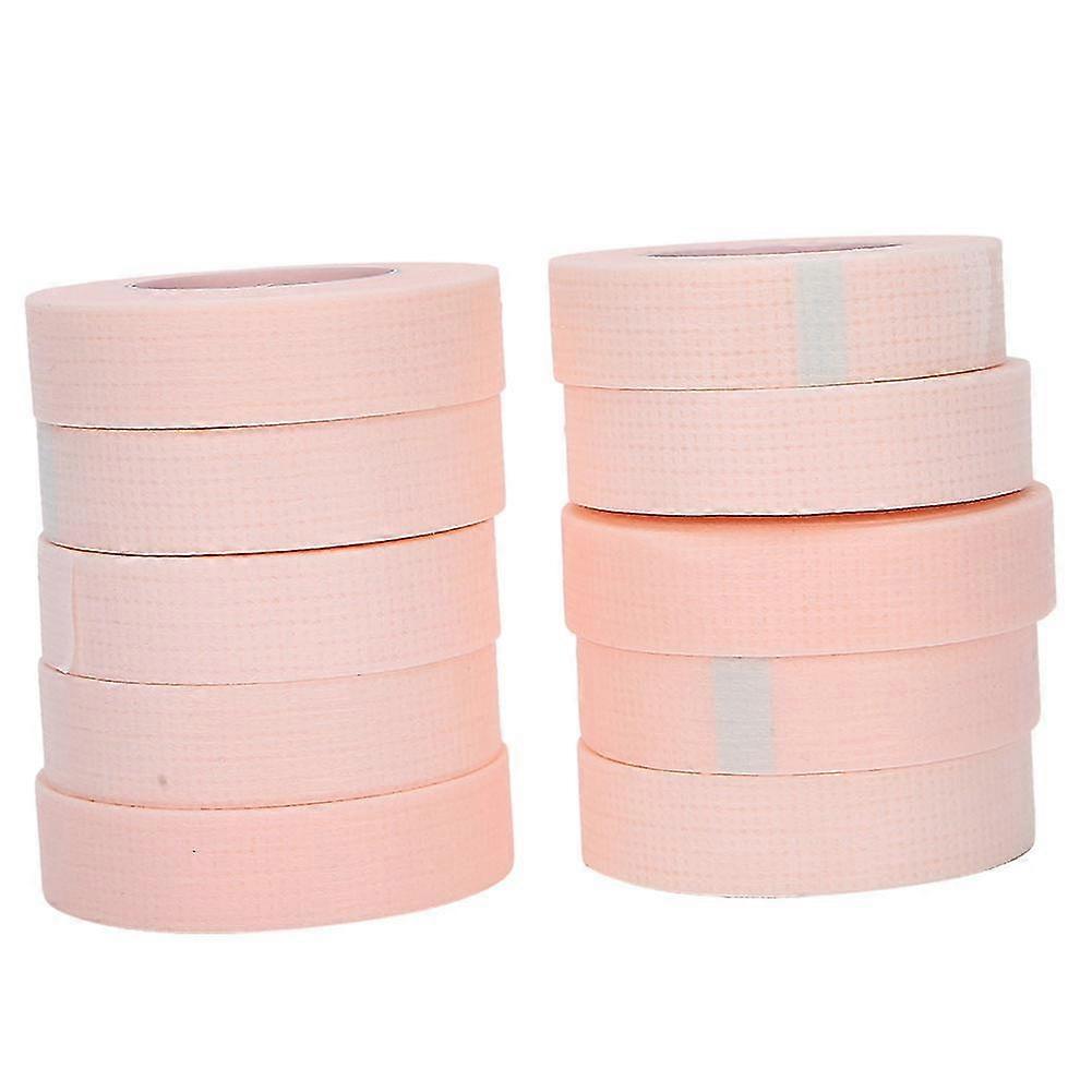 Eyelash Extension Tape 10pcs Pink - Grafted Eyelash Isolation Tape for Comfortable and Sensitive Resistant Application