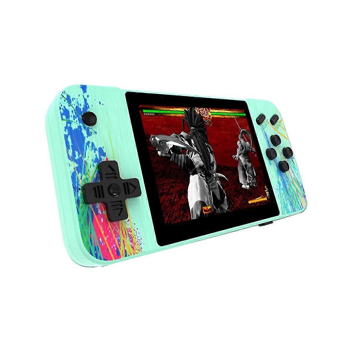 G3 Portable Retro Arcade Gamepad 800 Classic Games 3.5in Screen Handheld Game Console 1200mah Game Controller Green