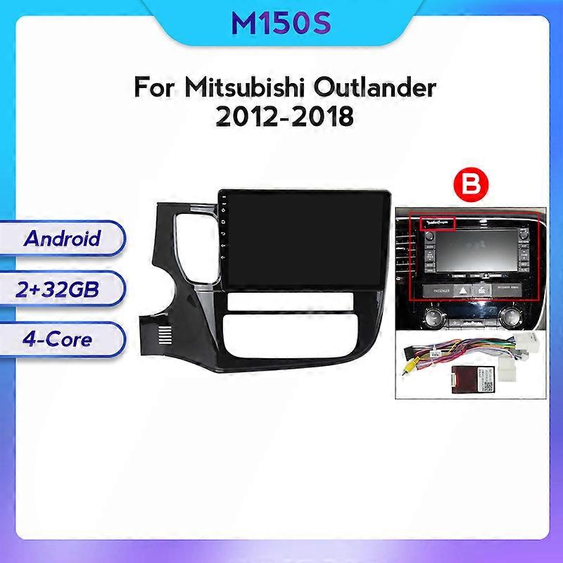 Auto Multimedia GPS Navigation Autoradio Android 11 8G + 128G Für Mitsubishi Outlander 2012-2018 8-Core Built-In Carplay Auto WiFi