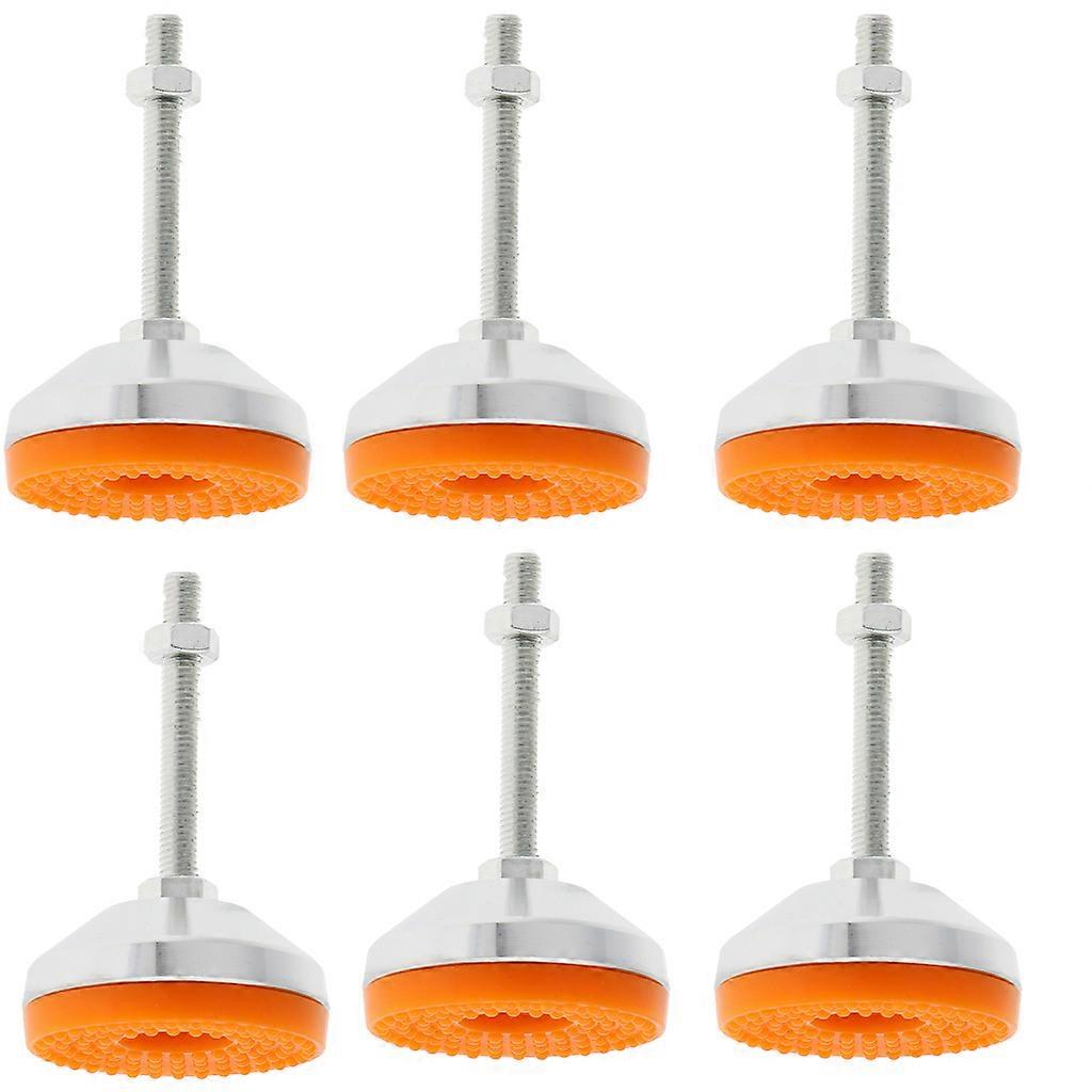 6 قطع أكواب القدم قابلة للتعديل الارتفاع غير قابلة للانزلاق قاعدة M8 الموضوع 5.5X8.8 سم