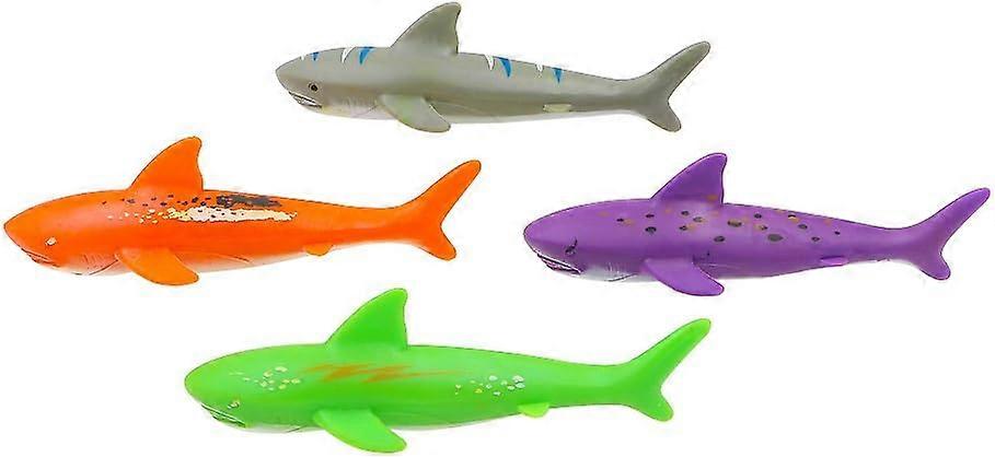 Pool Toys Diving Torpedo Shark Pool Interactive Throwing Diving Toys (4 Pack)