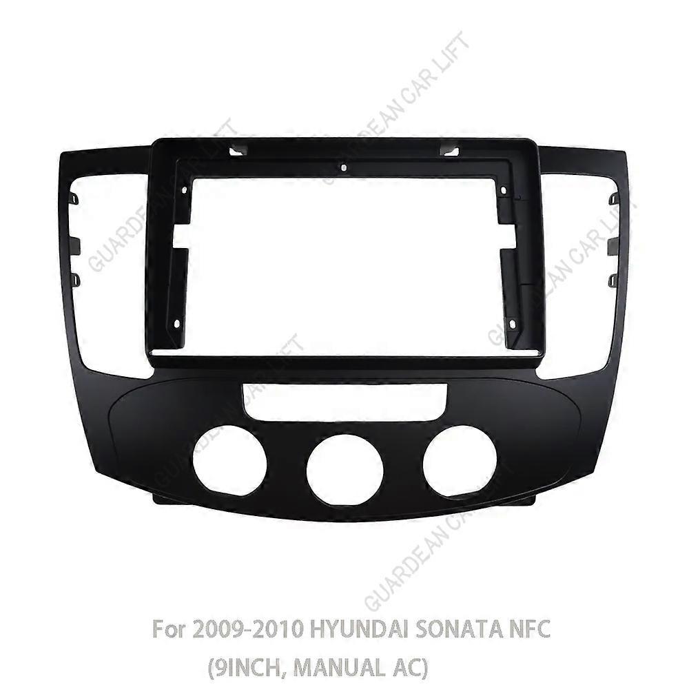 For 2009-2010 HYUNDAI SONATA NFC (9INCH)Car Radio Fascias Android GPS MP5 Stereo Player 2 Din Head Unit Panel Dash Frame Install