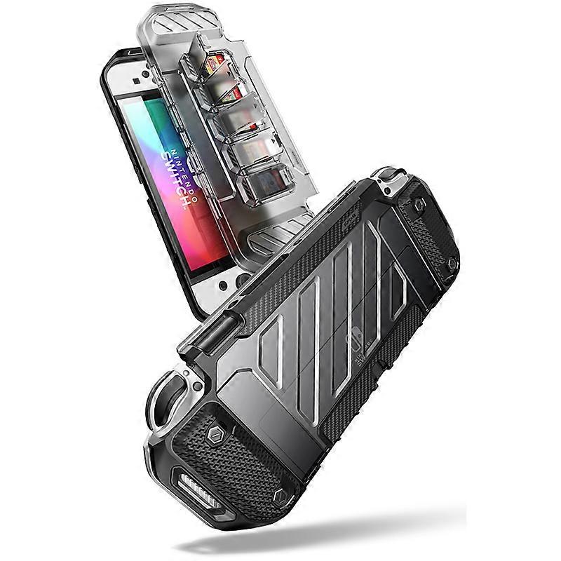 SUPCASE For Nintendo Switch OLED Case 2021 UB Forma Rugged Protective Case with Dustproof Front Cover & 5 Game Card Storage Slot