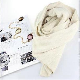 Acrilico coreano semplice colore solido caldo sciarpa invernale donne 220cm elastico maglia lana anello scialle incredibile coperta Echarpe