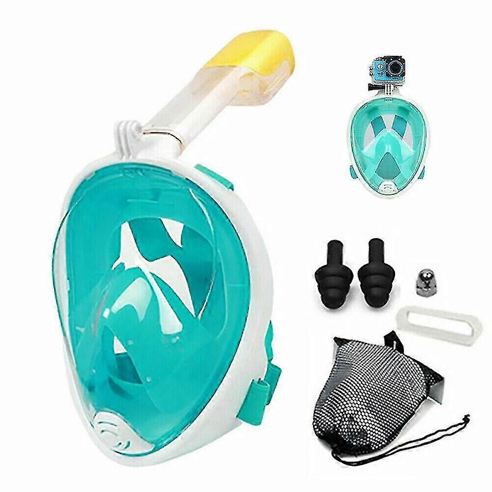 thumbnail image 2 of Snorkel Mask, Full Face Snorkel Mask,snorkeling Gear For Adu | Meses 2 of 13