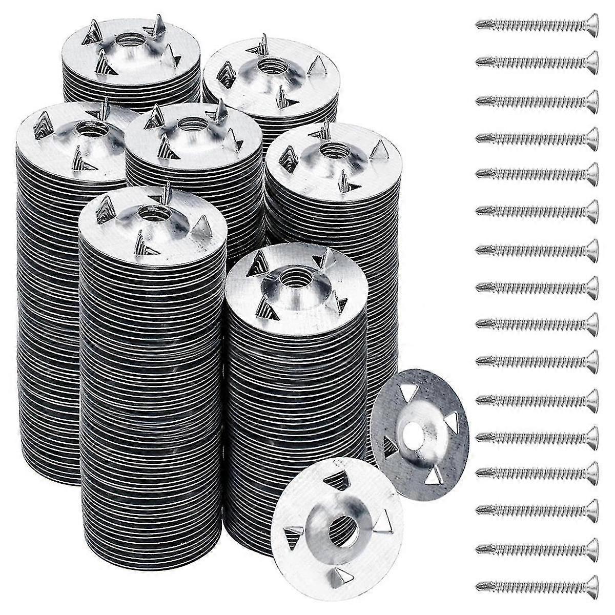 300Pcs ροδέλες συνδετήρων πινάκων αφρού για την εγκατάσταση των βιδών σανίδων αφρού πινάκων αφρού και ήταν