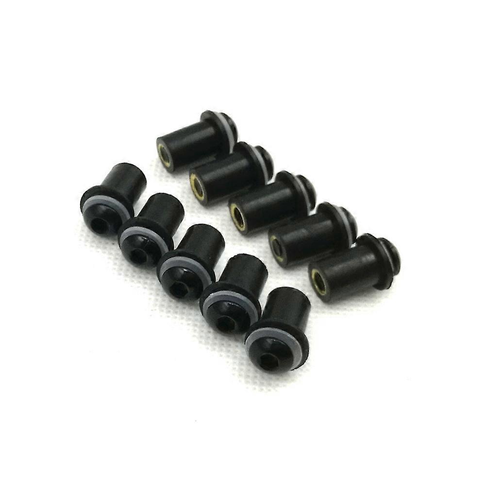 10x Windshield Bolts M5 5mm Windscreen Mounting Screws Washer Nuts for Yamaha YZF R1 R6 R7 600R 750R 1000R FZ1 FZ6 FZ6R FJR1300