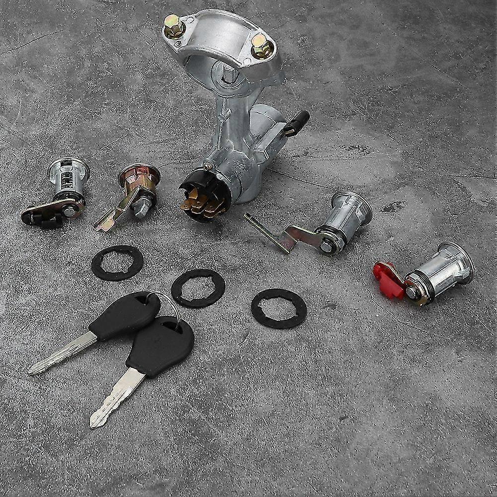 Ignition Lock Barrel & Switch with 3 Door Locks for Nissan Patrol GQ Y60