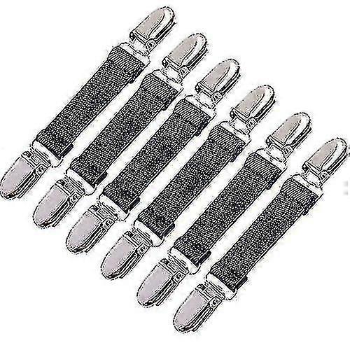 6 st vintervantklämmor elastiska handskklämmor i rostfritt stål