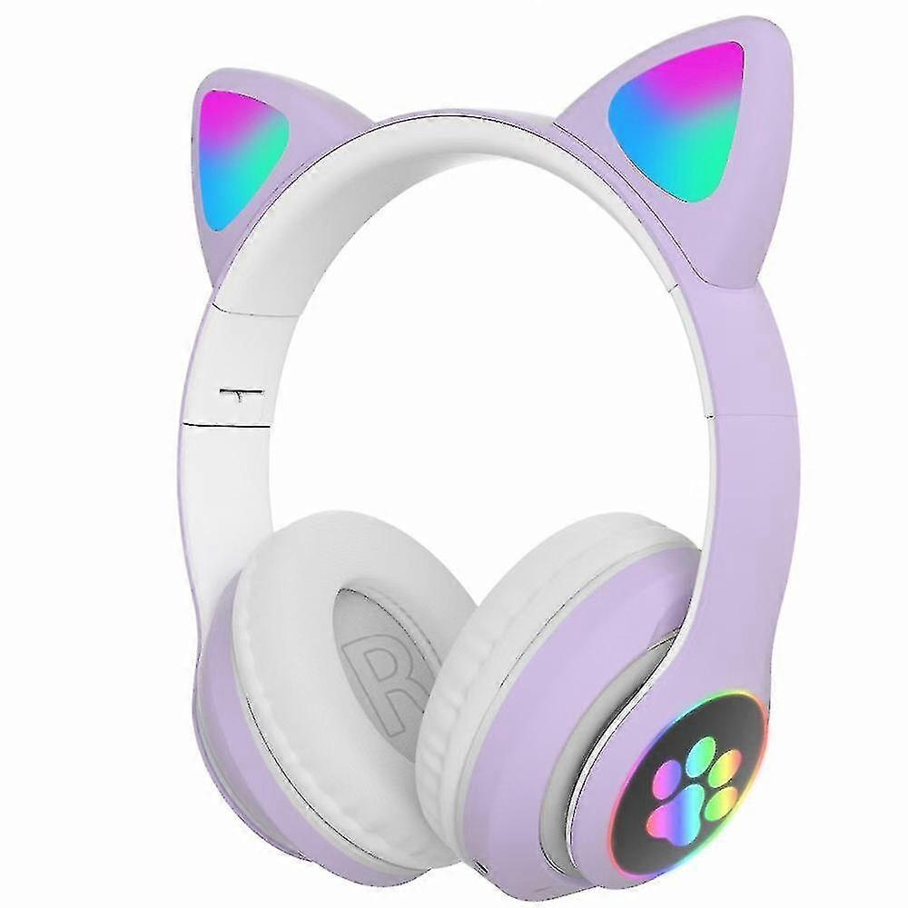 Cuffie Cat Ear Cuffie wireless, Led Light Up Bluetooth
