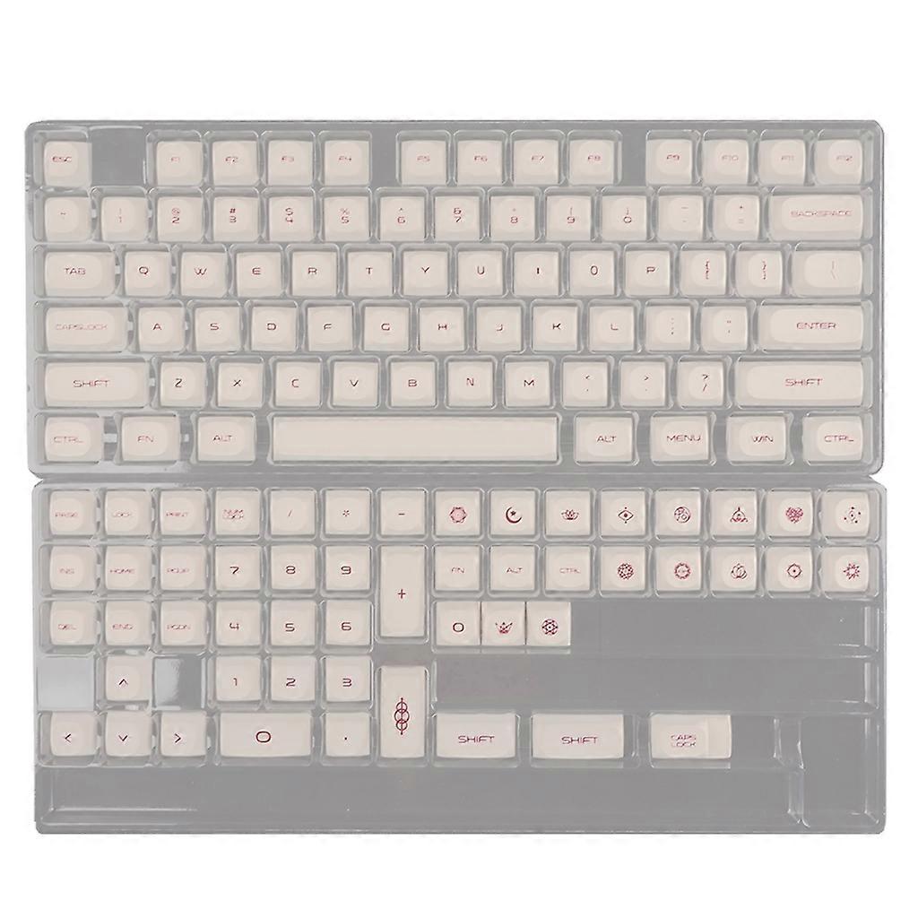 126-Key MA Profile PBT Keycaps Set PBT DYE Sublimation for Mechanical Keyboard