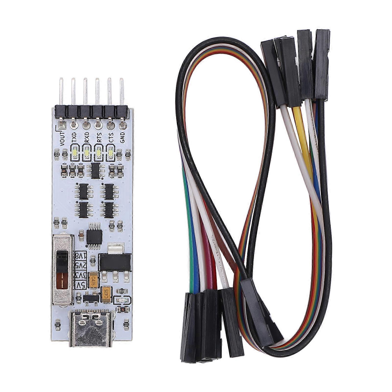 USB to TTL Serial Adapter Multiple Guards USB to TT RTS CTS Microcontroller Download Adapter