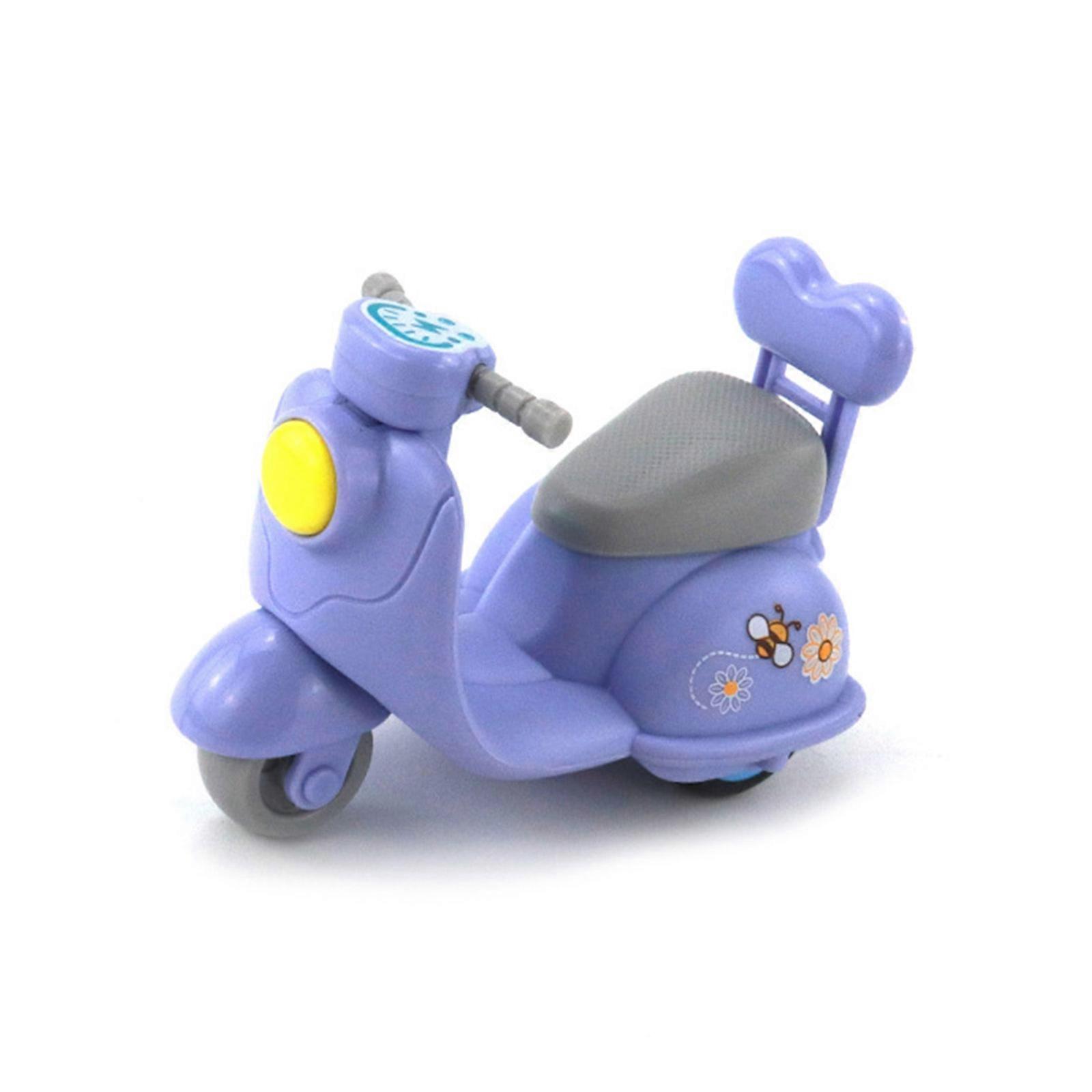 3 Mini Pull Back Vehicle Toy Model Moborcycle Friction Powered Toddler Gift
