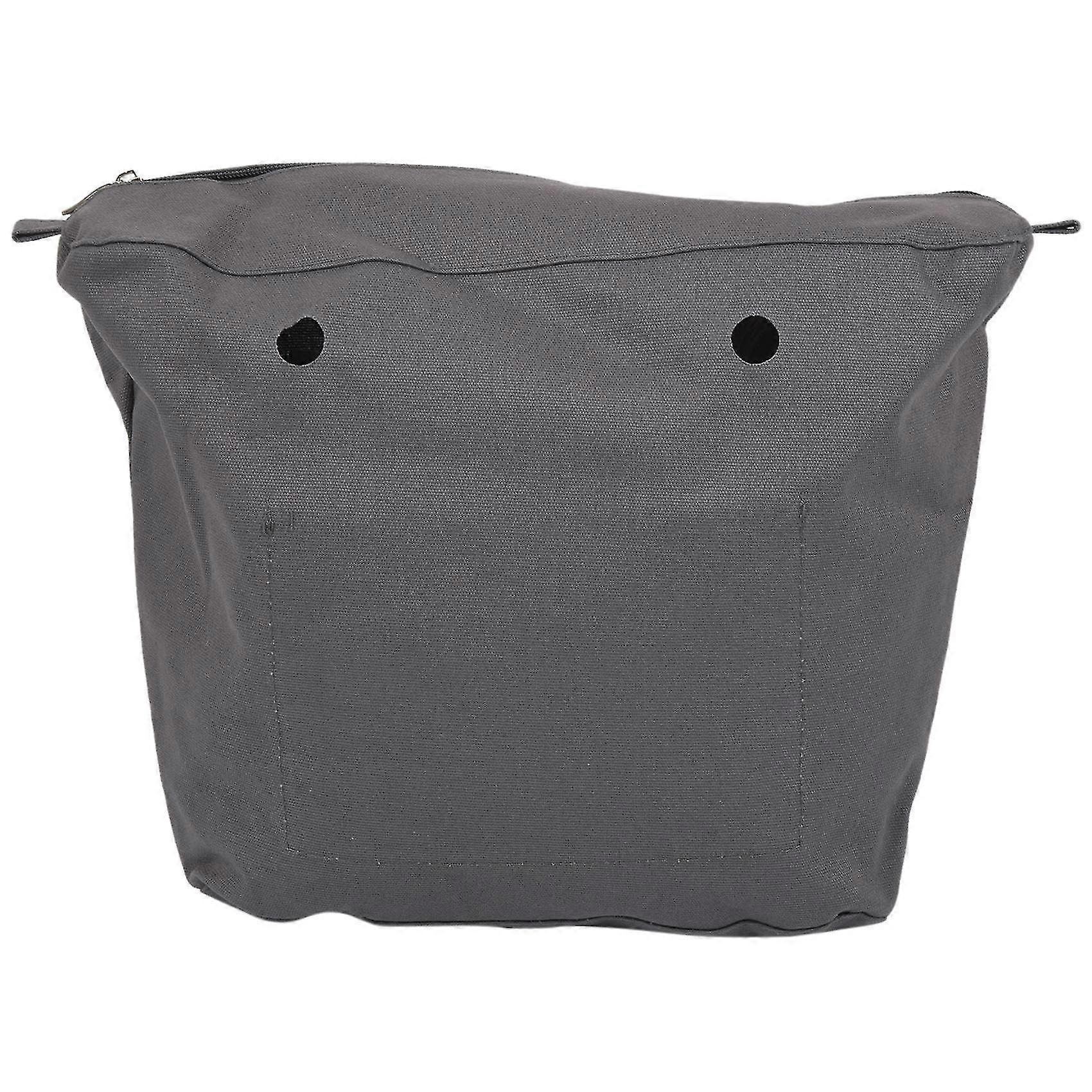 Waterproof Solid Canvas Insert Inner Lining Insert Zipper Pocket For Obag O Bag Handbag Bag Deep Gr