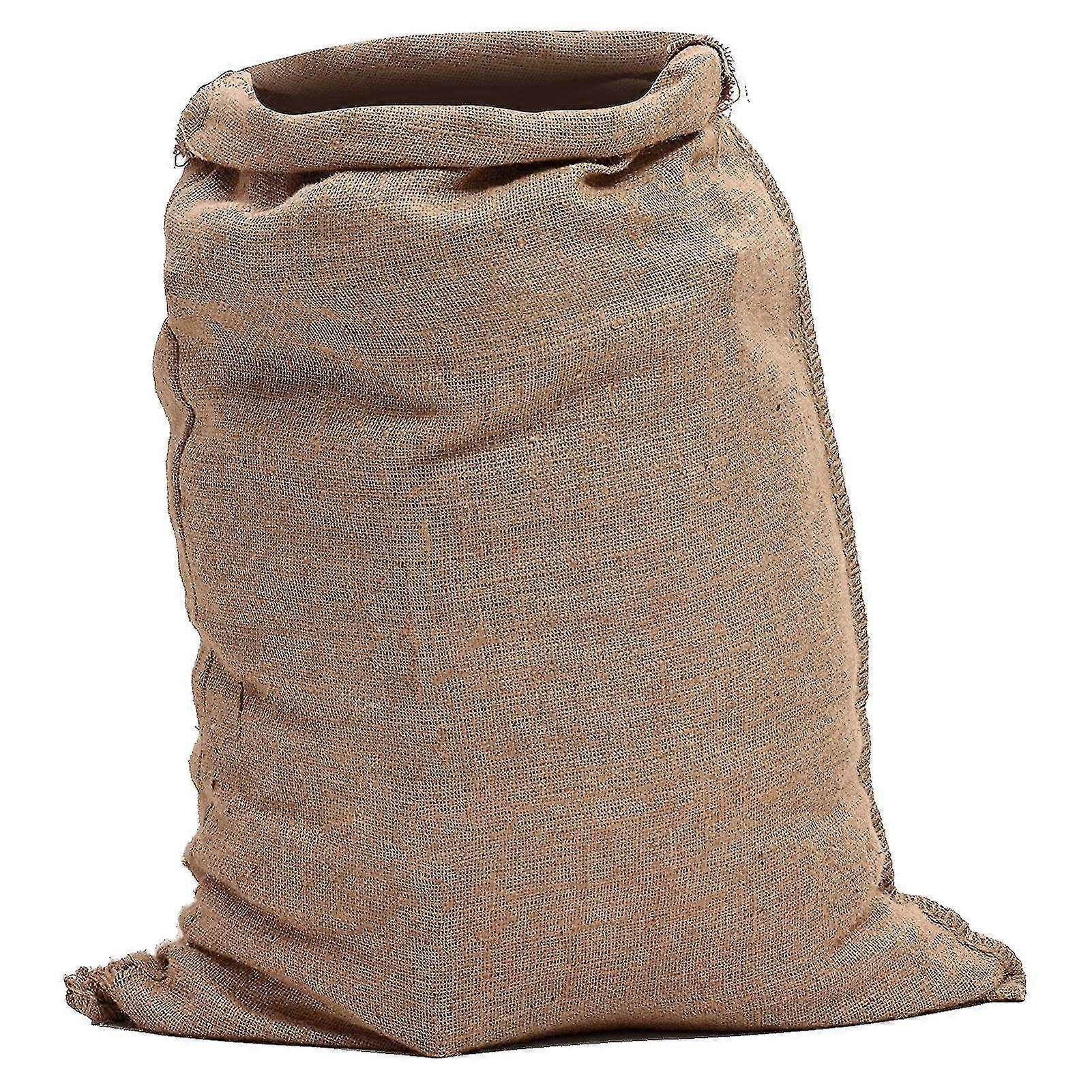 Multi-use Potato Sack Large Capacity Eco-friendly Imitation Linen Elastic Competition Bag For Garden