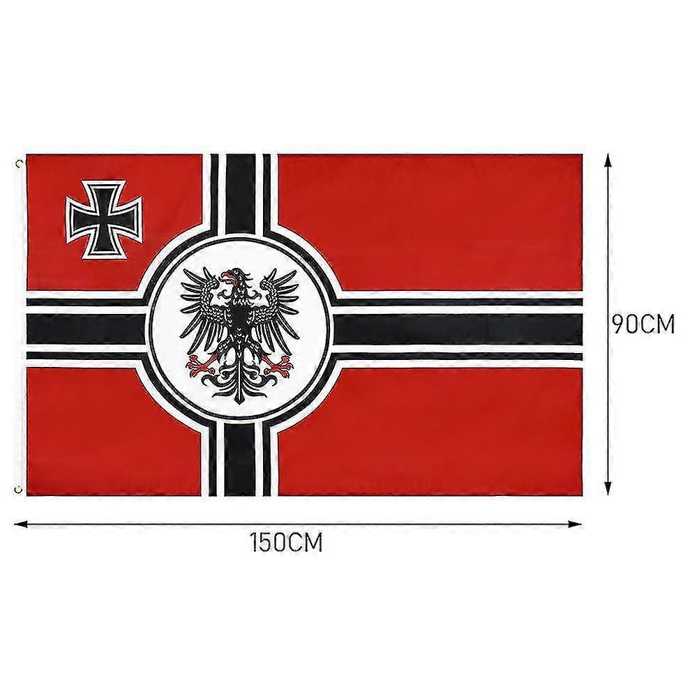 German Eagle Flag 90x150cm with Brass Grommets Prussian Cross Design
