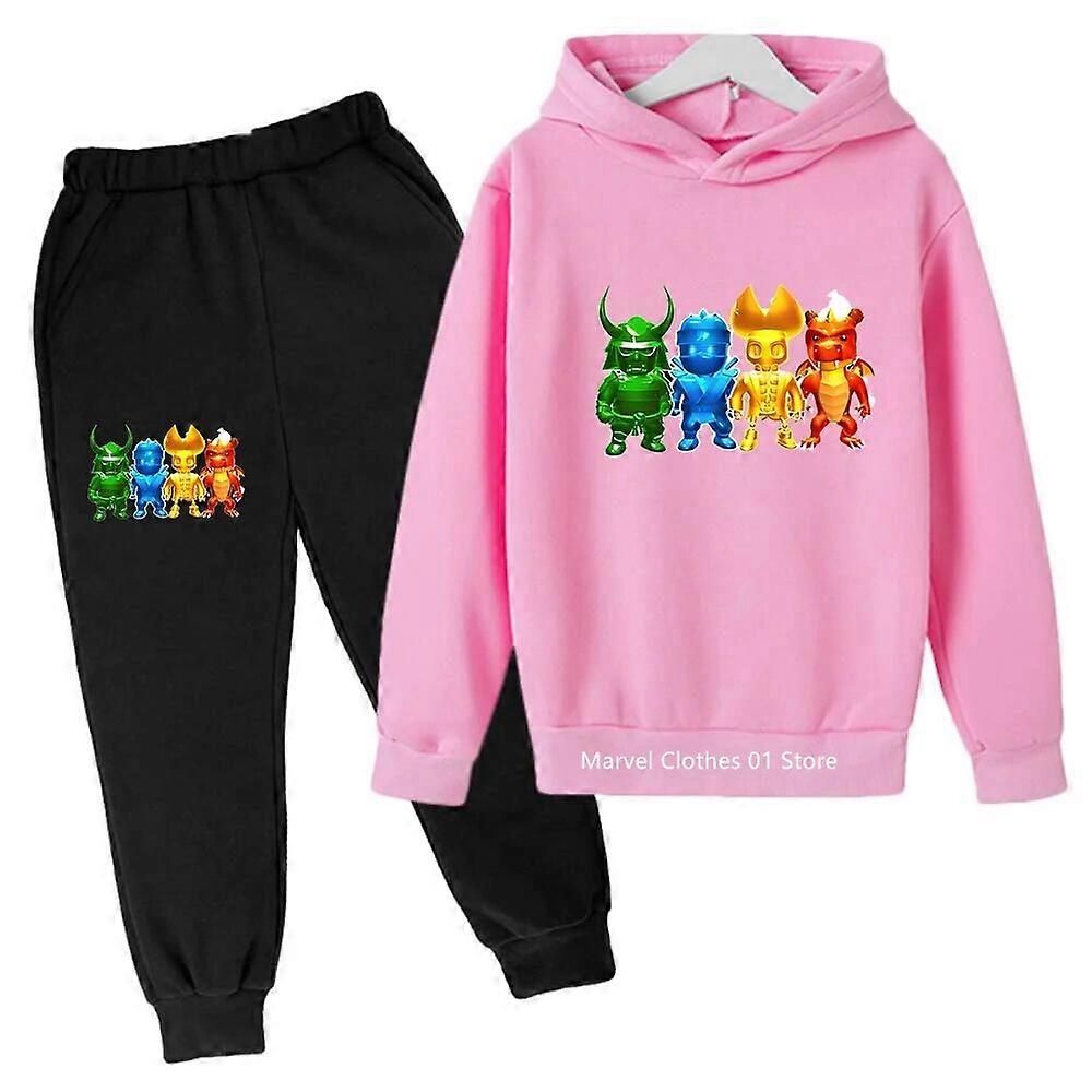 Vår Höst snubbla killar Hoodie Set Barn Pojkar Hooded Tröjor Kläder för flickor Plus Pullovers Toppar Tonåring Pojkar