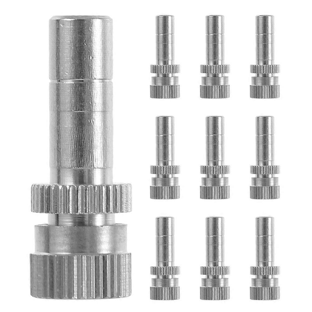 10pcs Misting Nozzle Atomizing Spray Mister Nozzle Head Metal Mister Nozzle Replacement Nozzle