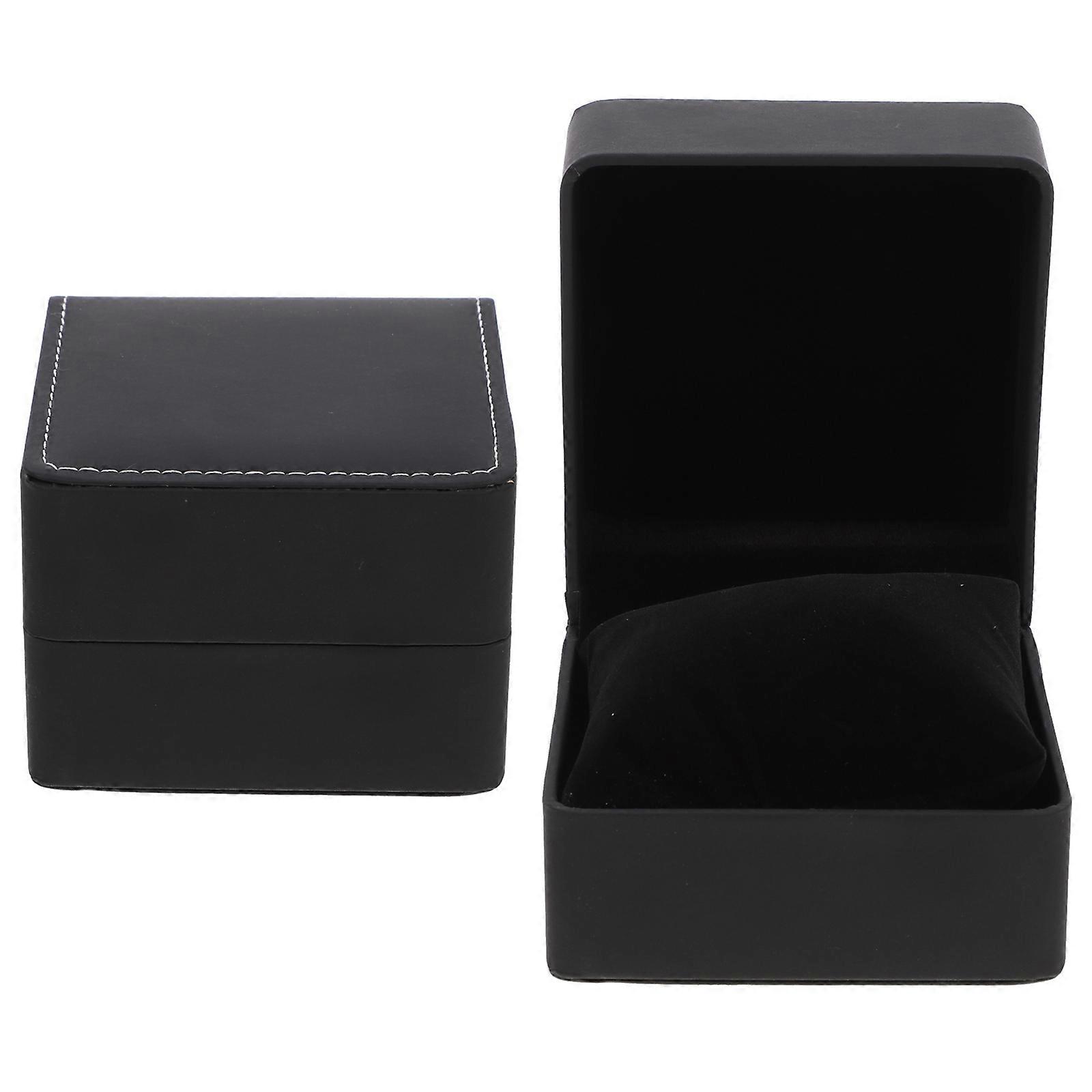 2Pcs Household Jewelry Boxes Multi-function Watch Cases Convenient Watch Boxes Storage Supply