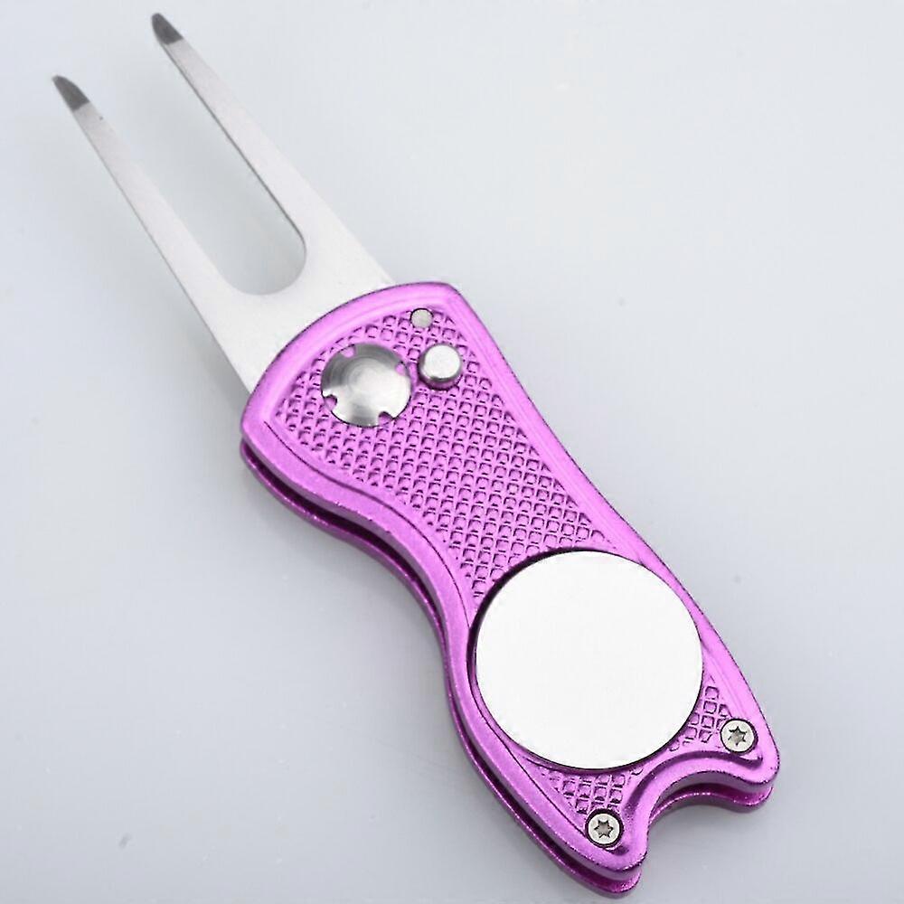 Golf Divot Repair Tool With Ball Marker Pitchmark Switchblade Golf Accessories