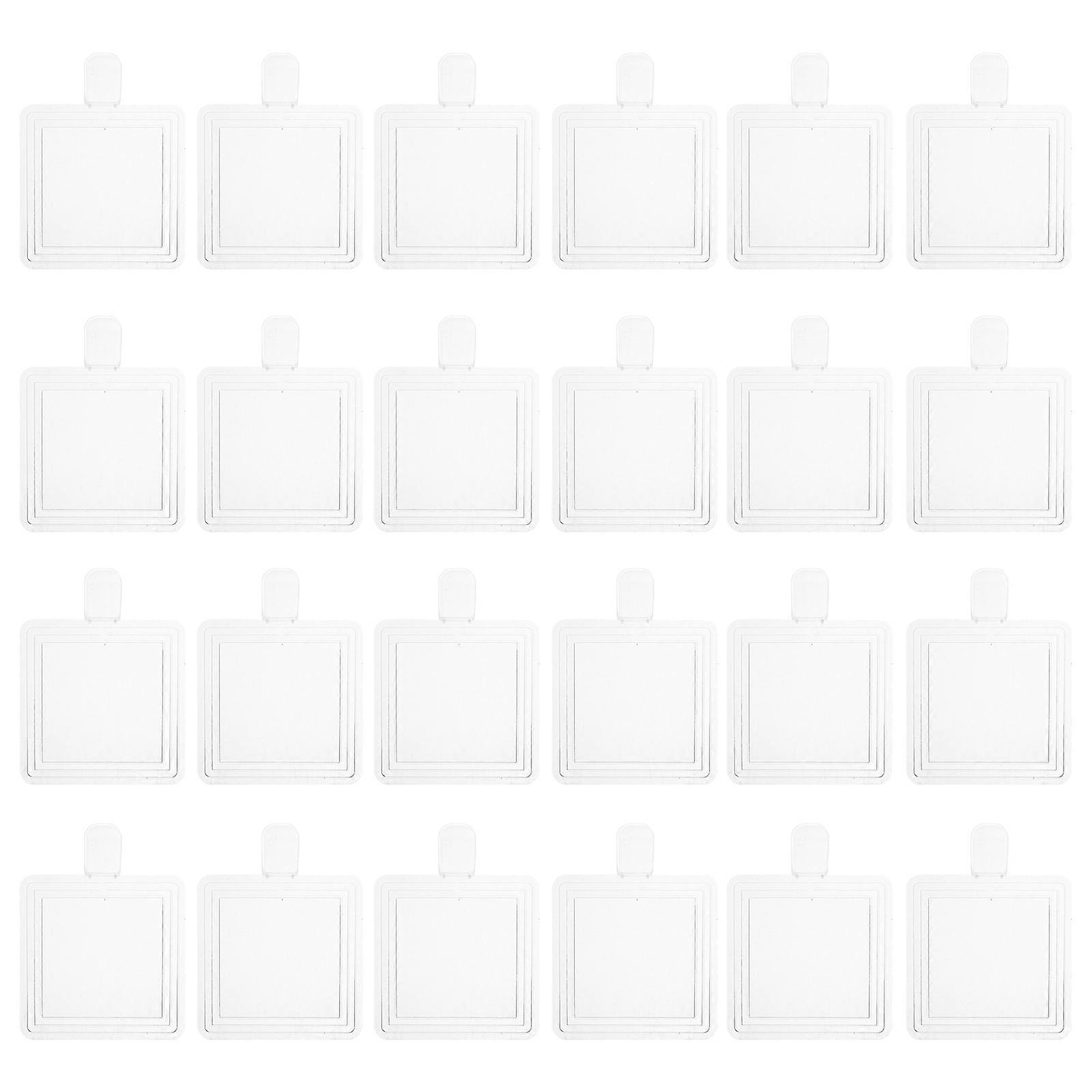 100pcs Cake Boards Thicken Plastic Cake Boards Cake Base Reusable Cake Holders With Handle