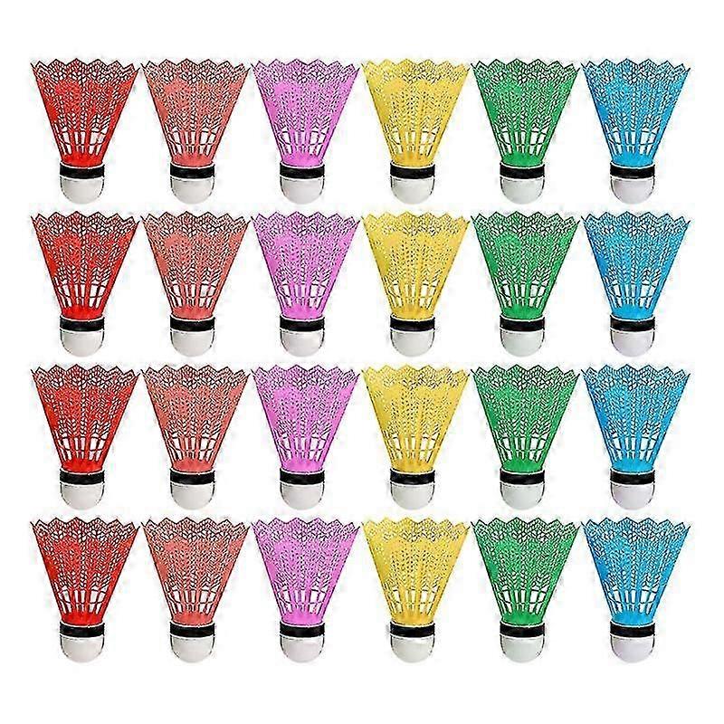 36pcs Kids Badminton Plastic Shuttlecocks Exercise Badminton (assorted Color)