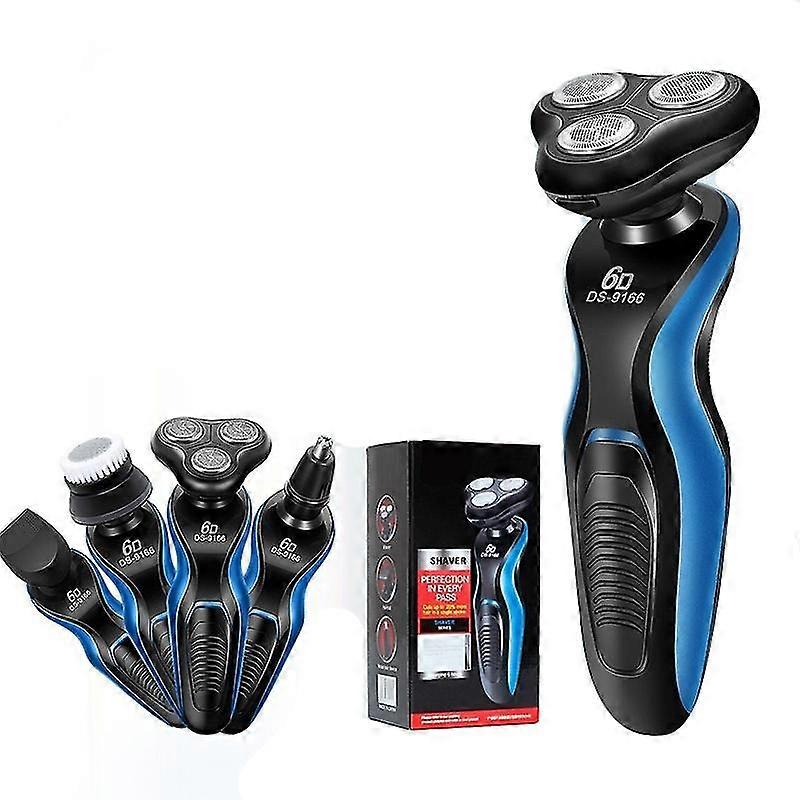 Multifunctional 4 In 1 Rechargeable Washable 6d Electric Shaver