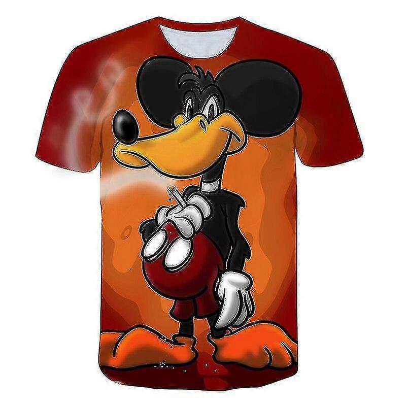 Mickey Mouse Short Sleeve 3d Print T-shirt - 2 High Quality
