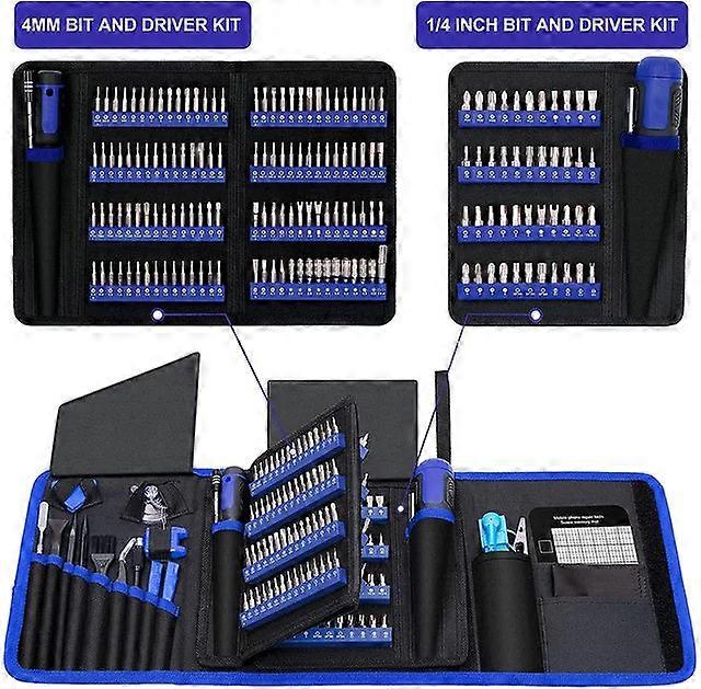 Precision Set 191-pcs Multi-bit Screwdriver 1/4 Inch Nut Driver Home Improvement Tool Electronic Repair Kit