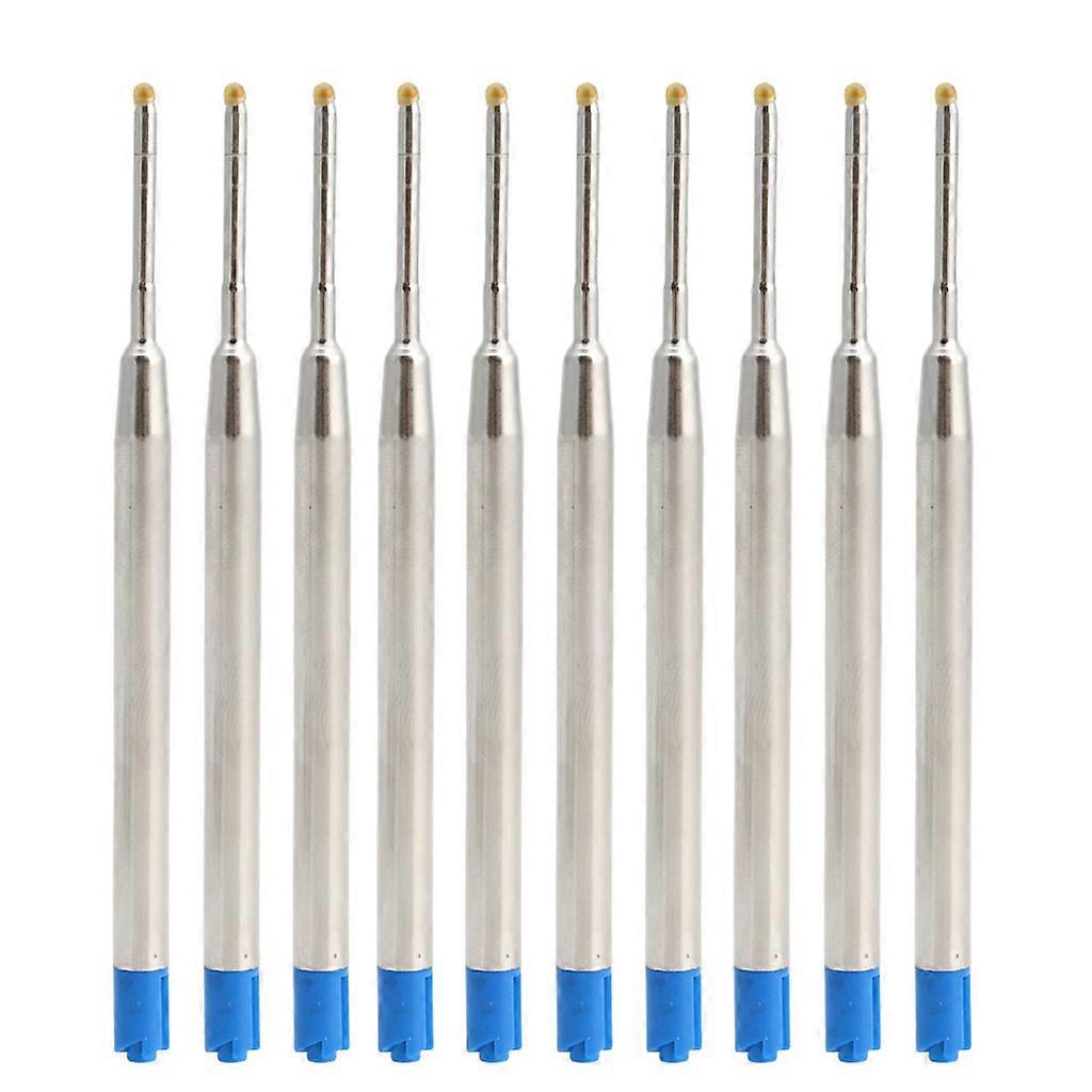 10 Stück Universal Standard Style blaue Tinte 1MM Medium Nib Kugelschreiber Minen
