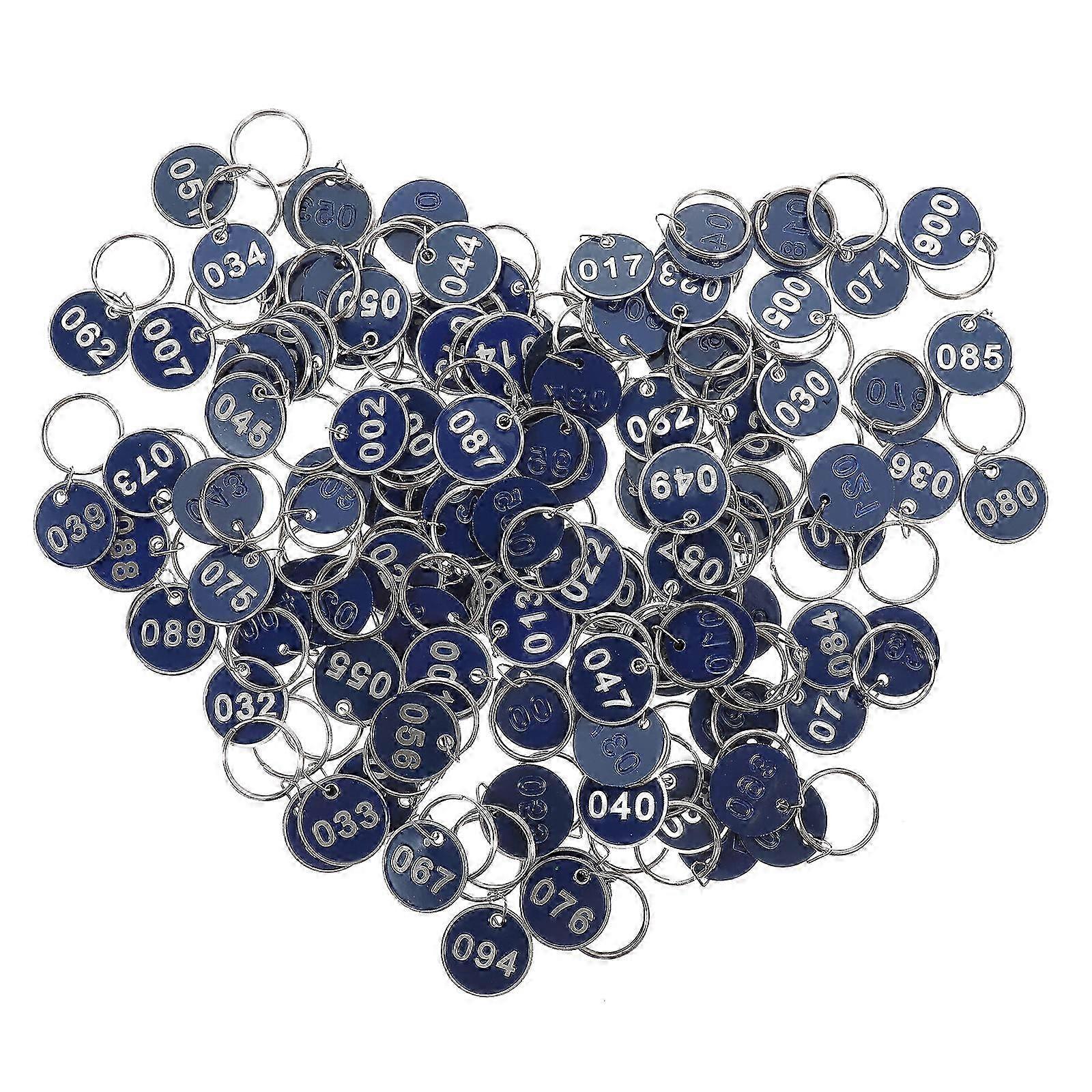 100Pcs Creative Numbered ID Tags Key Chain Numbered Storage Tags for Sauna