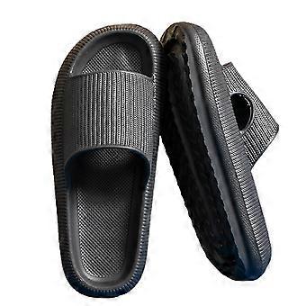 Sommer Lysbilder Tøfler Plattform Strand Sandaler Unisex tøfler Hurtigtørke-44-45-svart -HGDMV