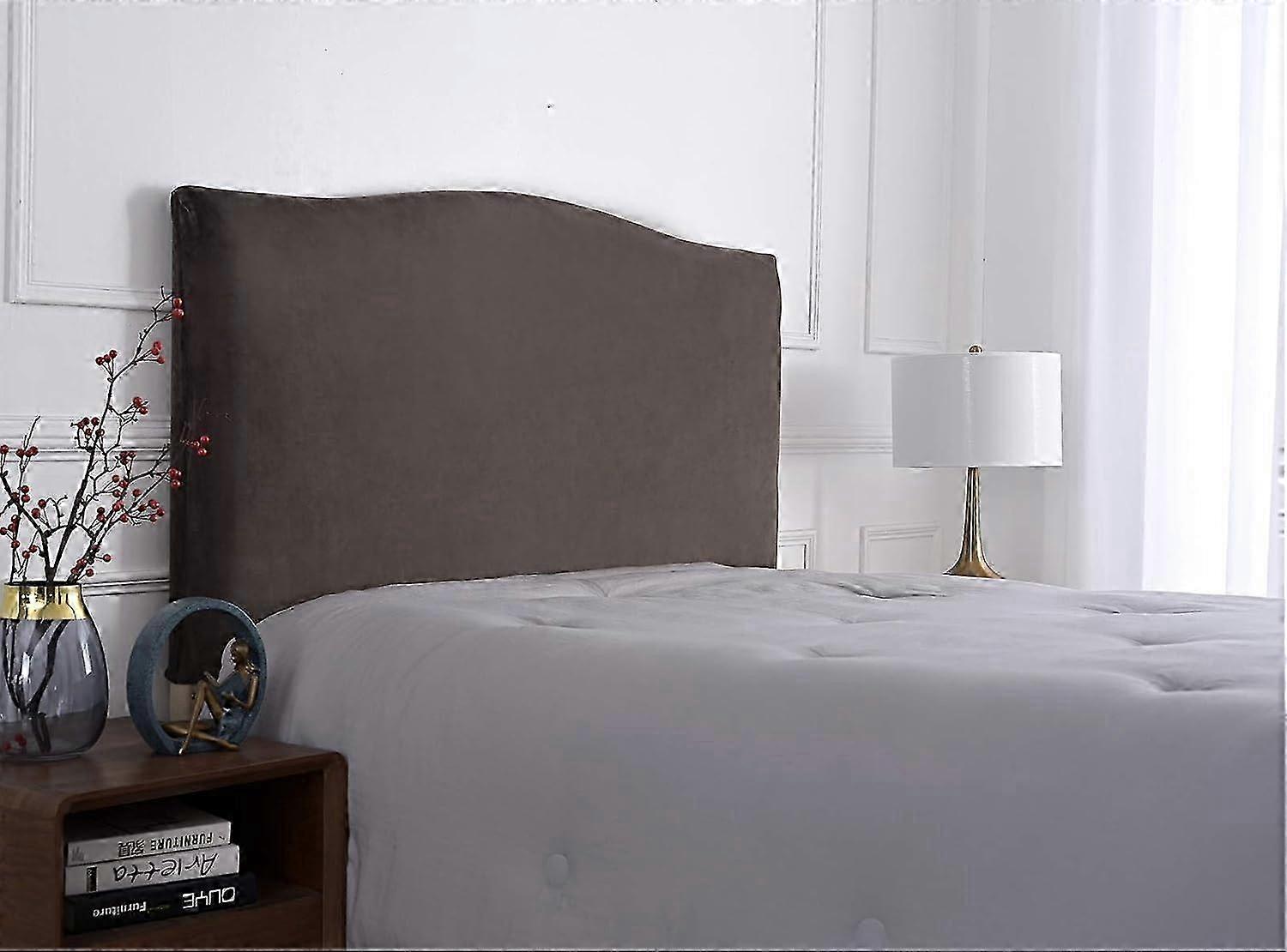 Velvet Headboard Cover - Protector for Single, Double, King Beds