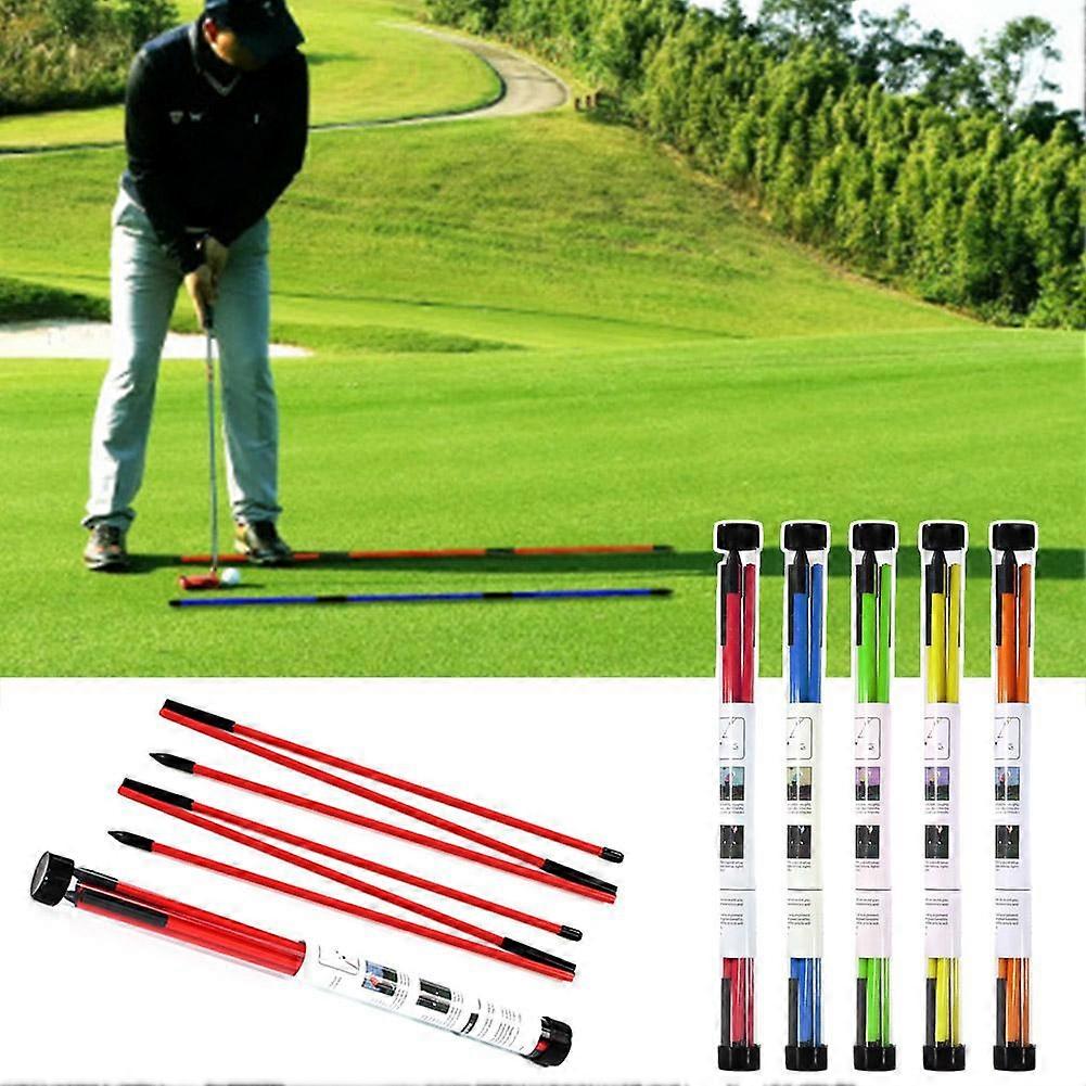 48" Golf Alignment Stick Rod Pole Full Swing Training Setting Practice Folding