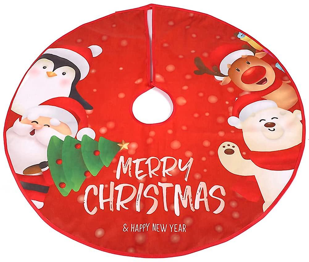 Christmas Tree Skirt Floor Mat Cover